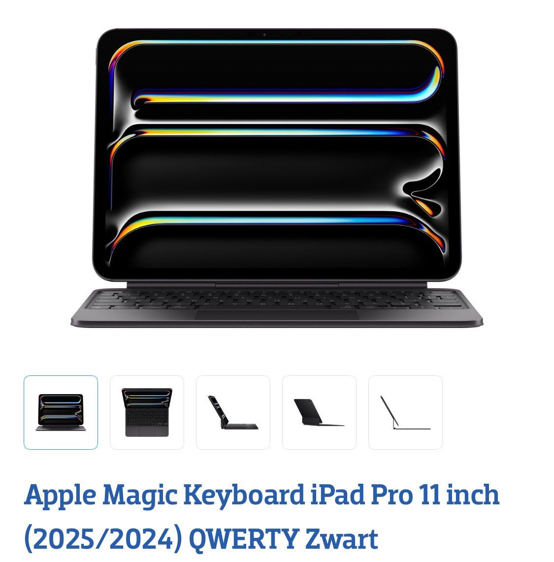 IPAD MAGIC KEYBOARD 11 BLACK-NLD, Ophalen, 11 inc ipad, 11 inch, Bescherming voor- en achterkant