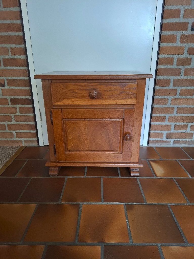 Massief eiken halkastje, Ophalen