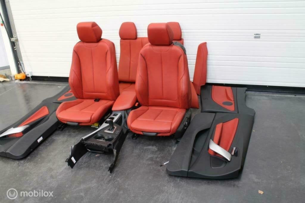 Interieur rood leer bmw 2 serie cabrio f22 f23 f87 2013-...
