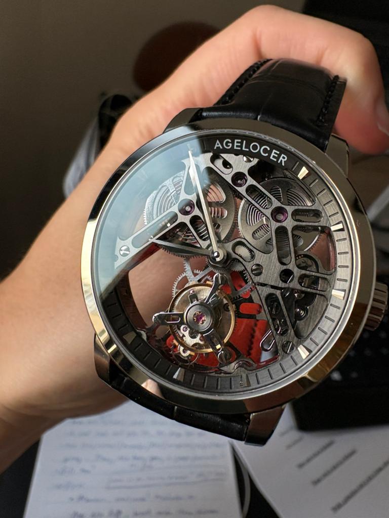 Agelocer Tourbillon, Overige merken, Leer, Staal, Verzenden