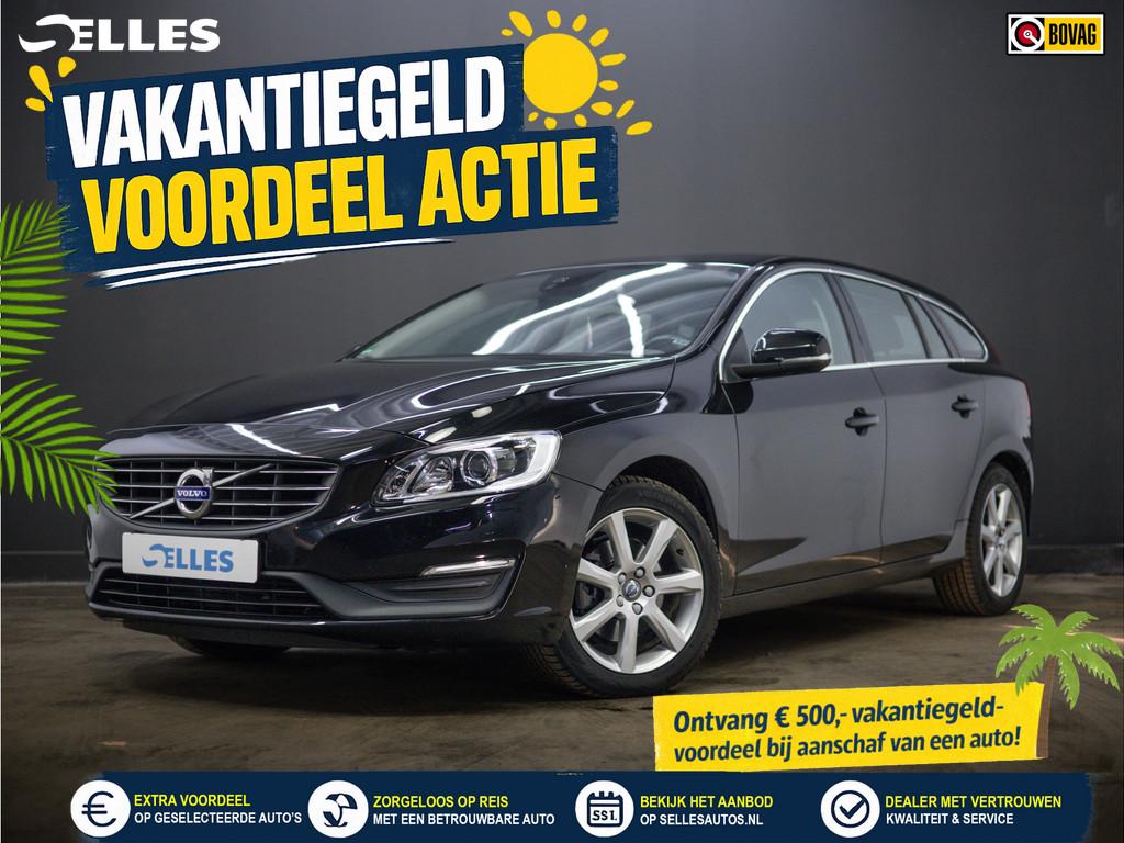 Volvo V60 1.5 T3 Nordic+ | Trekhaak | Stoelverwarming |, Automatische klimaatregeling, 4 cilinders, Leder en Stof, Zwart