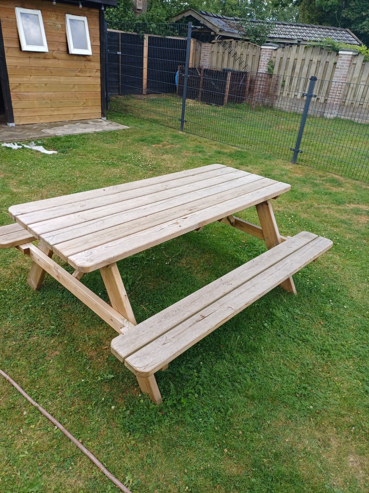 Picknicktafel 1.80m - Gebruikt, Ophalen, Gebruikt, Rechthoekig, Hout