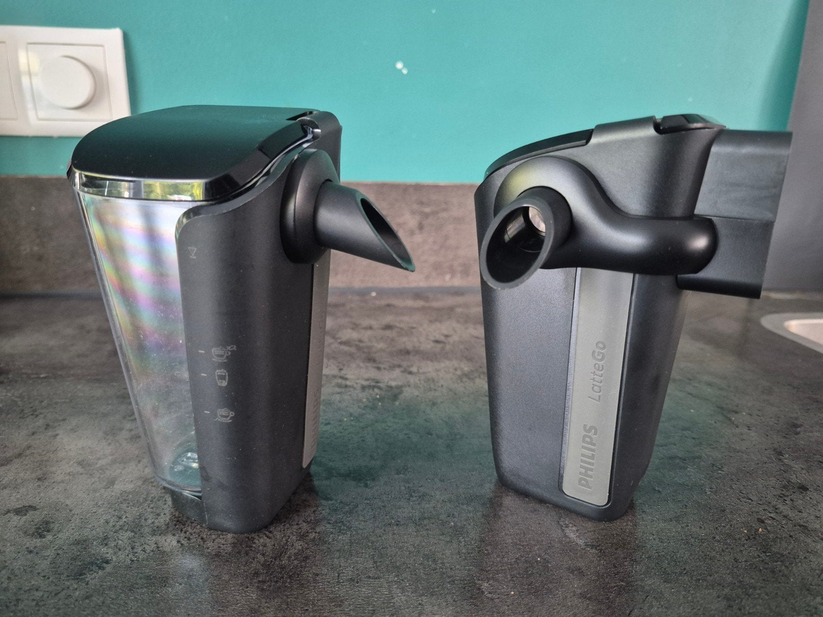 2x Philips LatteGo melkkan - Gebruikt, goede staat, Witgoed en Apparatuur, Ophalen of Verzenden, Gebruikt