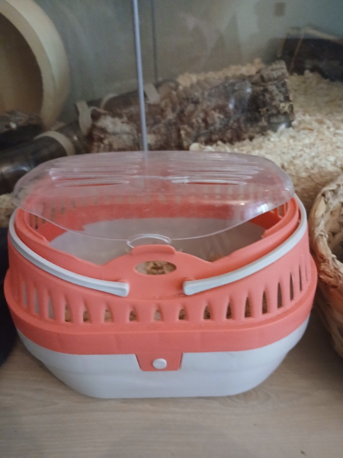 reismandje vervoers mandje, Ophalen