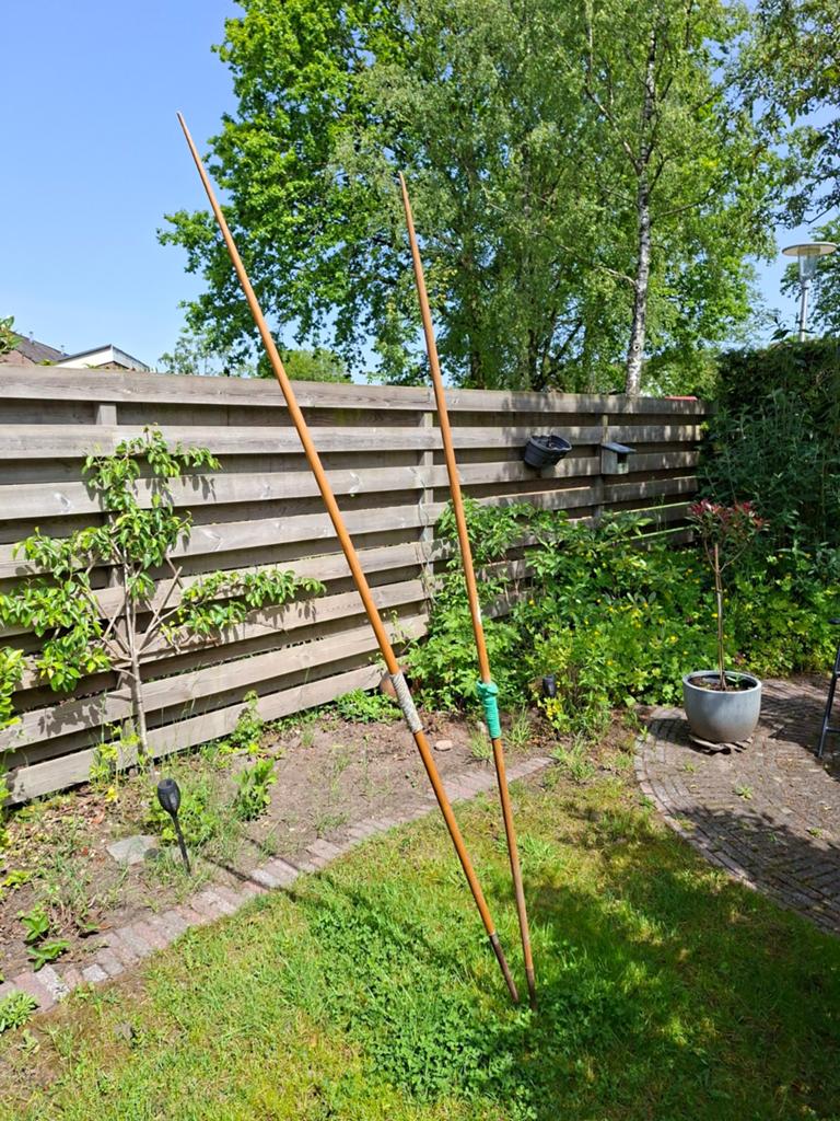 Antieke atletiek houten speren., Ophalen of Verzenden