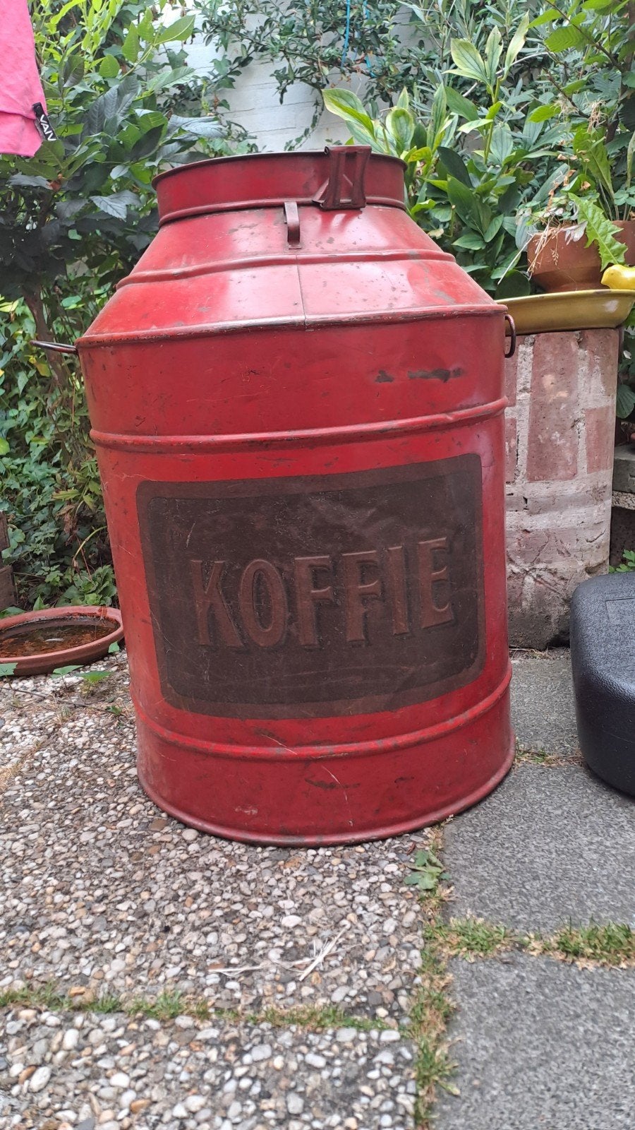 mooi vintage koffie blik, Verzamelen, Blikken, Ophalen, Gebruikt, Koffie