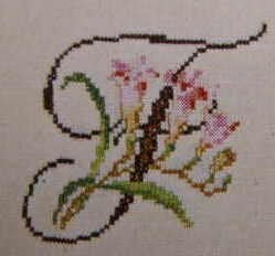 Compleet borduurpakket PAKO letter F met bloem, Ophalen of Verzenden, Nieuw, Patroon