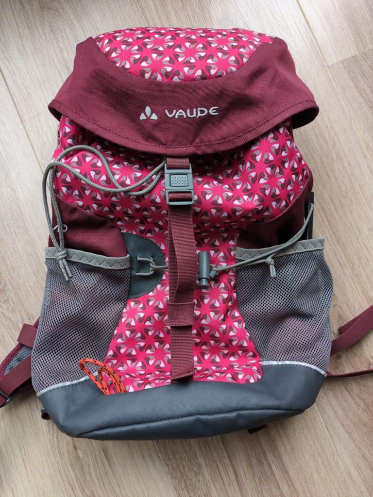 Vaude Puck 10ltr kinder rugzak met vergrootglas en matje, Ophalen of Verzenden, Zo goed als nieuw, Rugzak