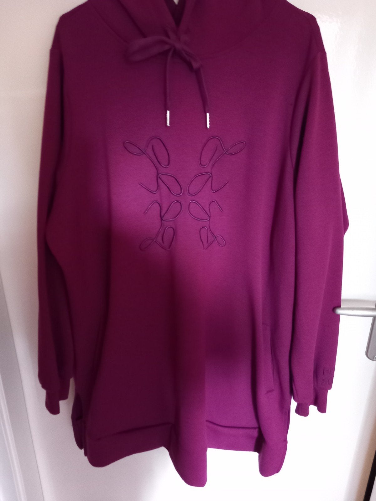 Zhenzi hoodie met splitjes aan de zijkant, Zhenzi, Paars, Maat 46/48 (XL) of groter, Ophalen of Verzenden