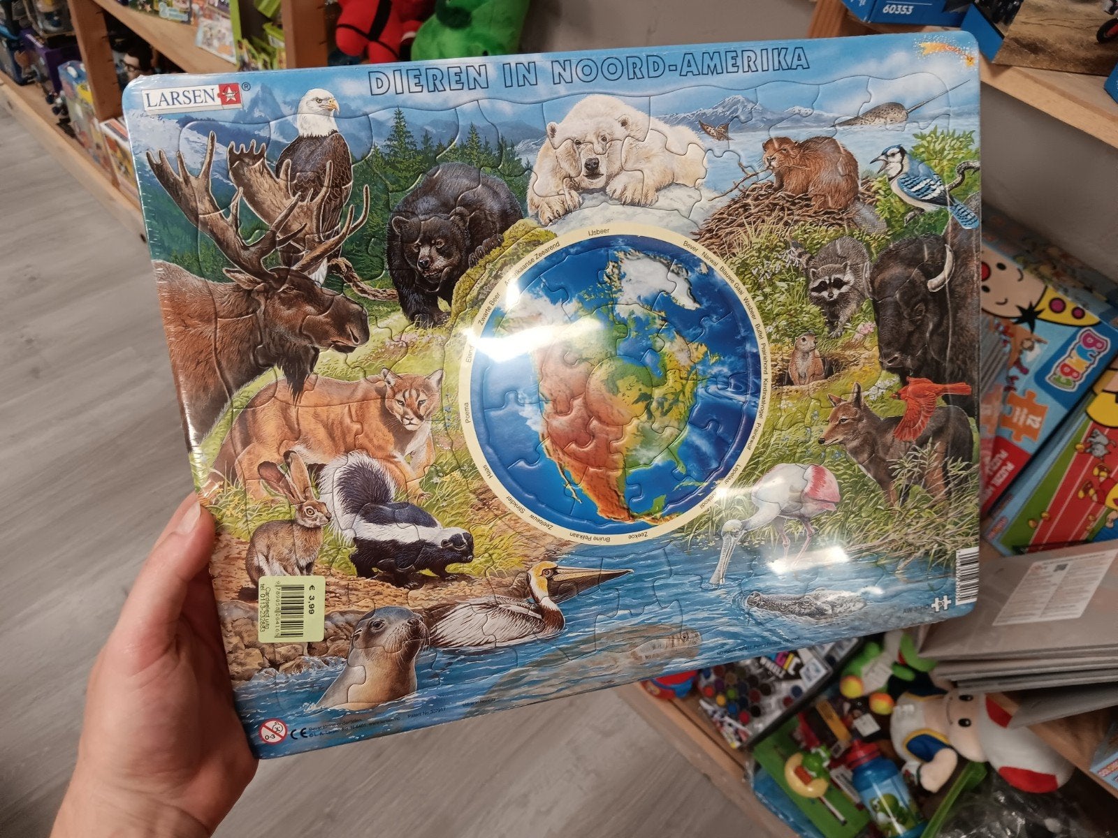Larsen legpuzzel Dieren in Noord-Amerika, Gebruikt, Onbekend, Onbekend, 4 tot 6 jaar