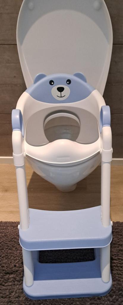 Kinder toilet trainer met trapje - Blauwe beer, Ophalen, Gebruikt