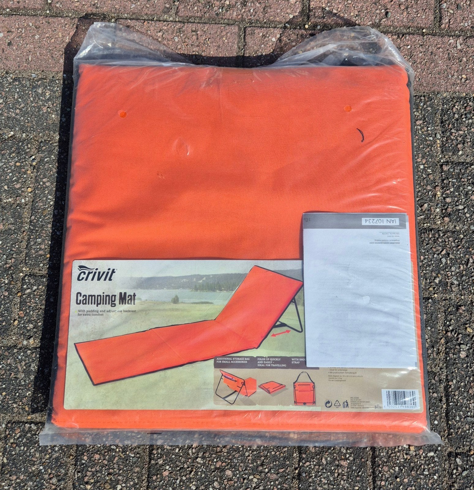 Crivit camping/strandmat, Caravans en Kamperen, Ophalen, Nieuw