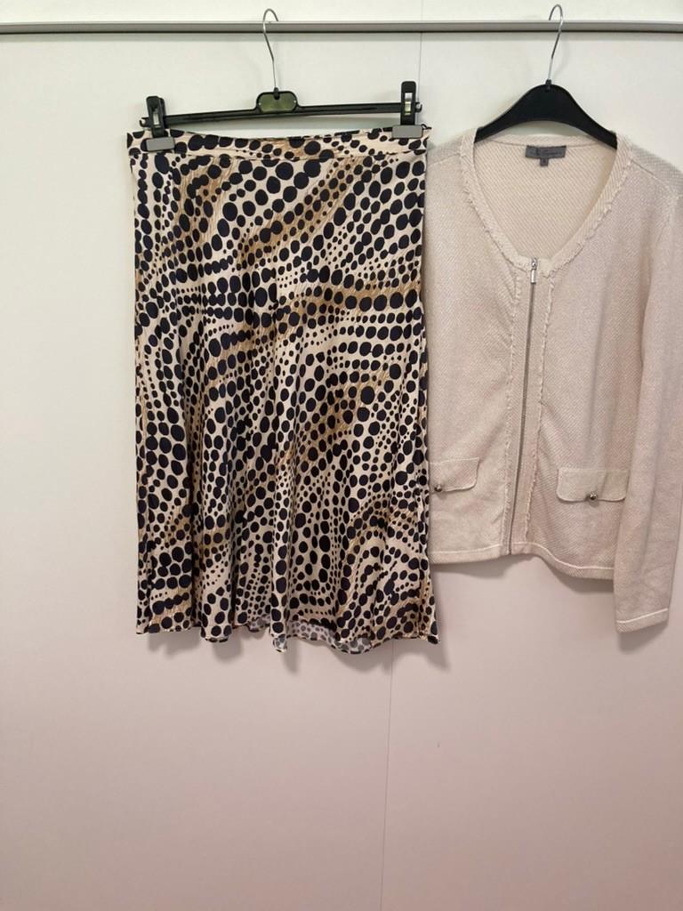 zomers rokje met panterprint maat 42, Kleding | Dames, Rokken, Beige, Maat 42/44 (L), Ophalen of Verzenden, Zo goed als nieuw