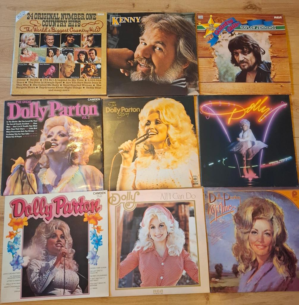 Grote collectie country LP's - Dolly Parton, Kenny Rogers, Ophalen of Verzenden, Gebruikt, 12 inch