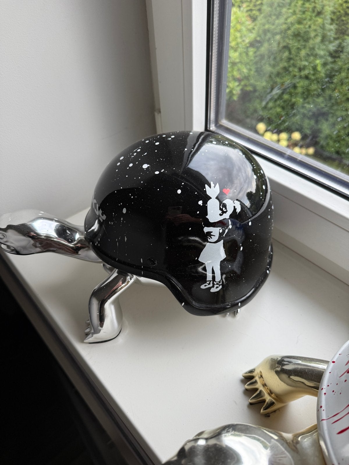 Unieke Design Schildpad/Helm  Diverse Uitv  kunstenaar Appel, Meerkleurig, Object, Handgemaakt, Ophalen of Verzenden
