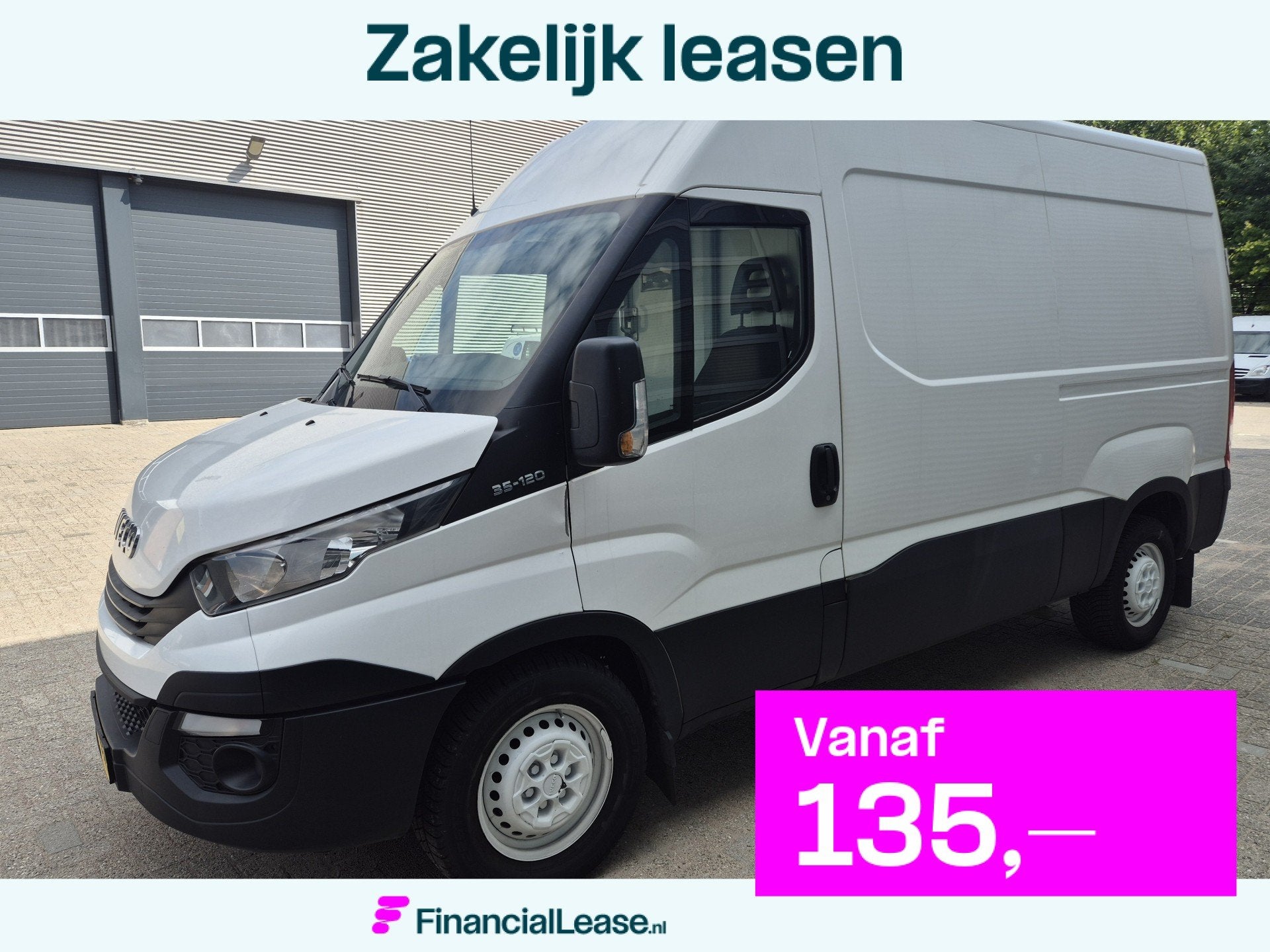 Iveco Daily 35S12V 2.3 l2h2 zeer mooie bus 3500kg trekhaak m, Gebruikt, Iveco, Wit, Bedrijf