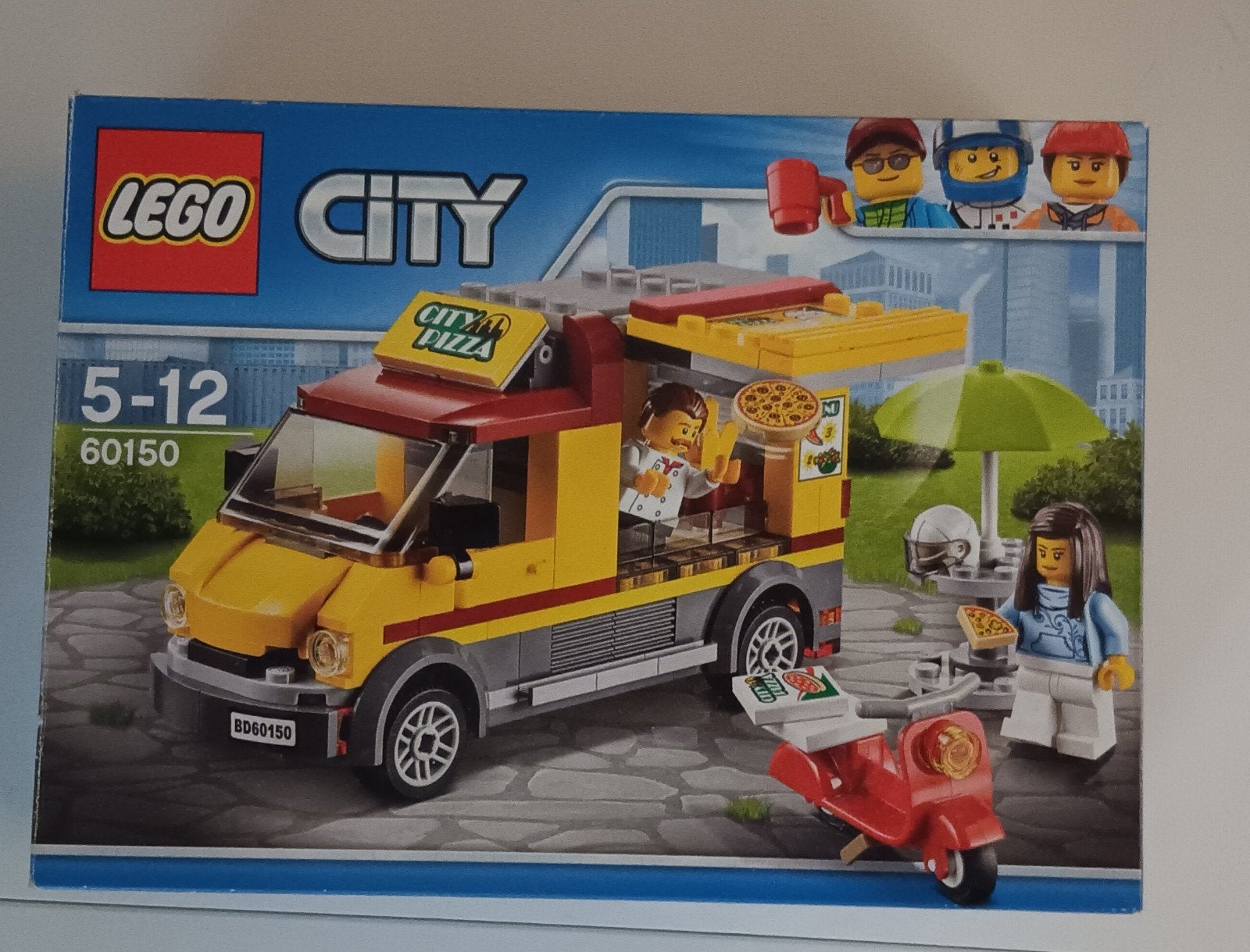 Lego 60150 pizza bestelwagen, compleet, City, Lego, Ophalen of Verzenden, Zo goed als nieuw