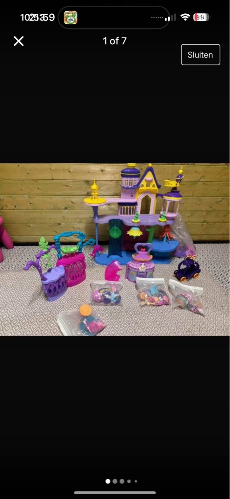 My Little Pony Speelsets: Kasteel, Boutique, Lagoon, Spa, Ko, Ophalen, Gebruikt