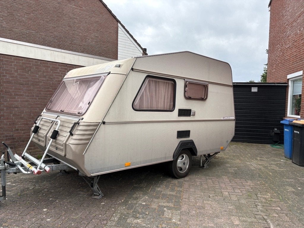 Kip De Luxe KL34, Caravans en Kamperen, Vast bed, Kachel, Kip, Treinzit