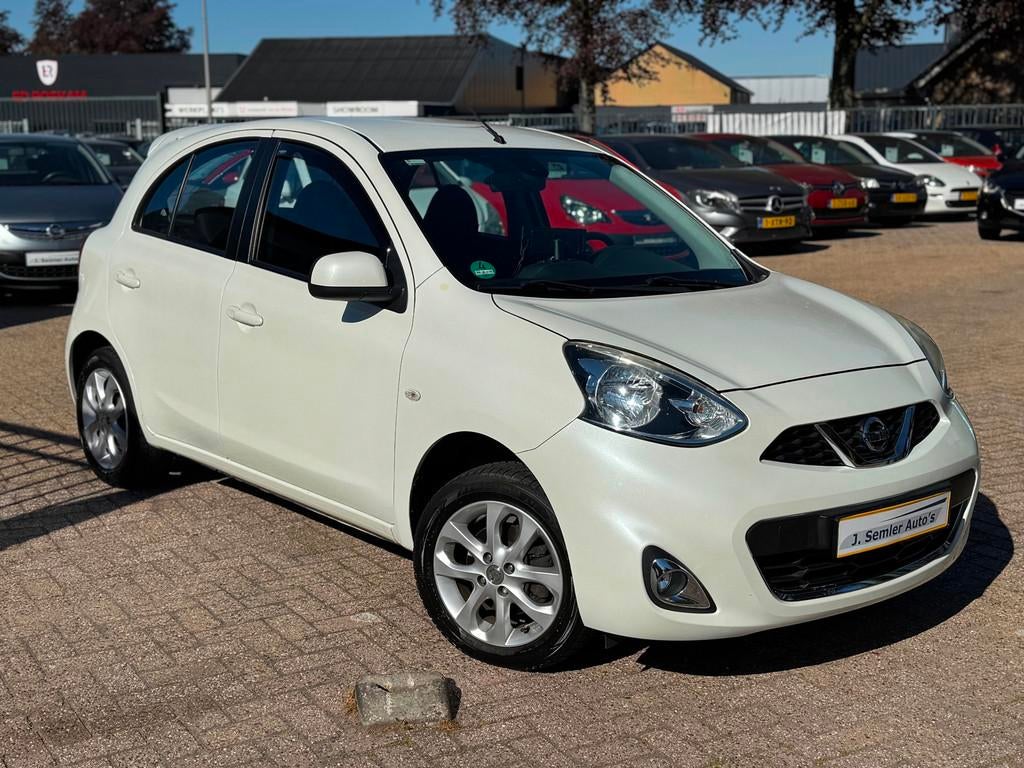 Nissan Micra 1.2 Tekna CLIMA CRUISE CTRL MF STUUR APPLE CARP, Voorwielaandrijving, Gebruikt, Wit, Handgeschakeld