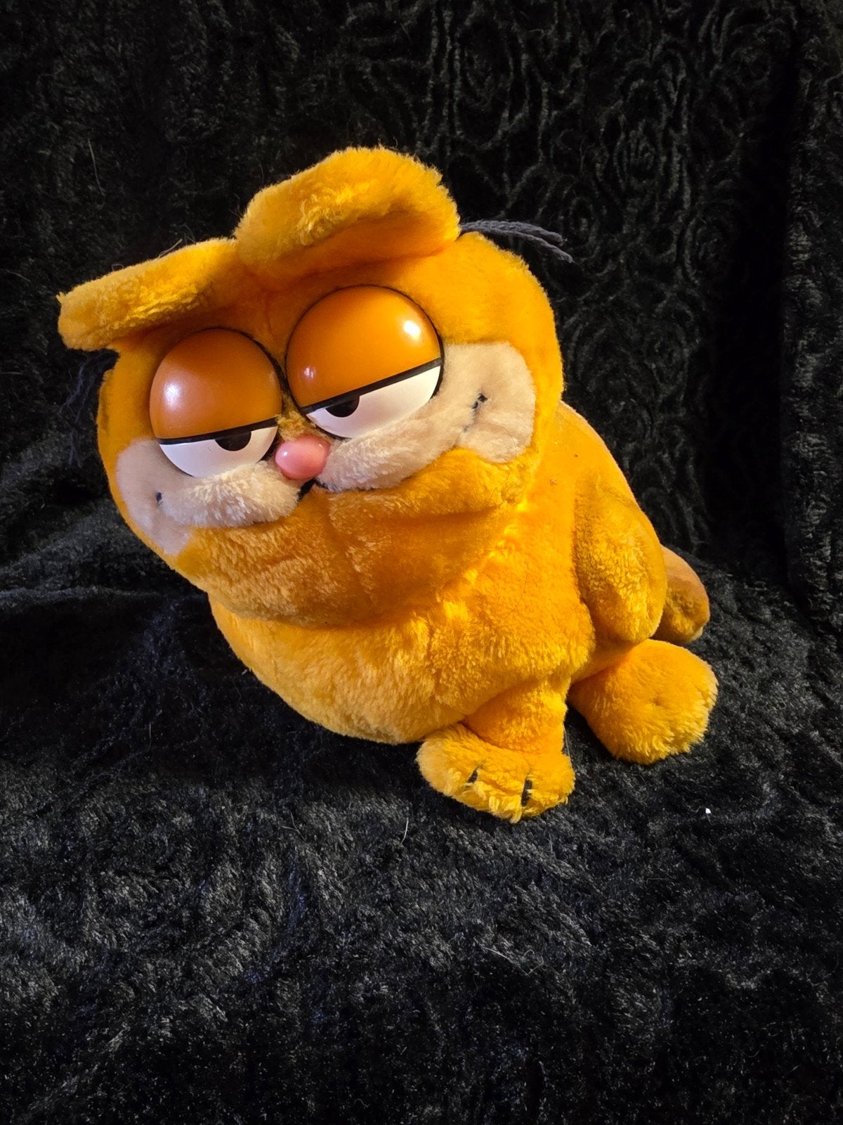 Vintage Garfield knuffel R. Dakin & Company 1981, Kinderen en Baby's, Oranje, Gebruikt, Overige merken, Overige karakters