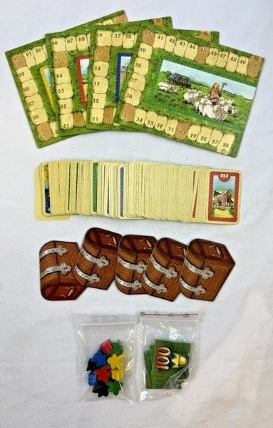 Cardcassonne het Carcassonne kaartspel compleet 999 Games, Coolsingel 104, 3011 AG Rotterdam, Netherlands, Verzenden, Een of twee spelers