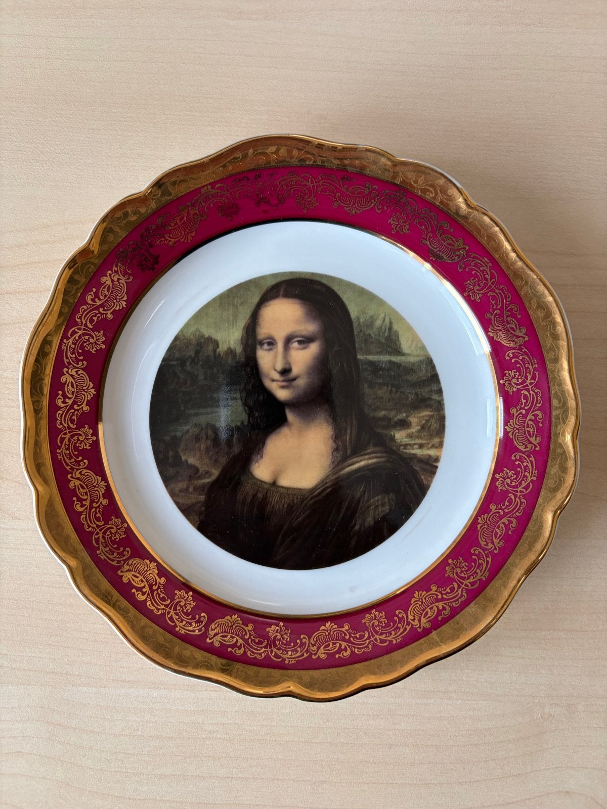 Limoges Mona Lisa decoratieve wandplaat, Antiek en Kunst, Ophalen of Verzenden