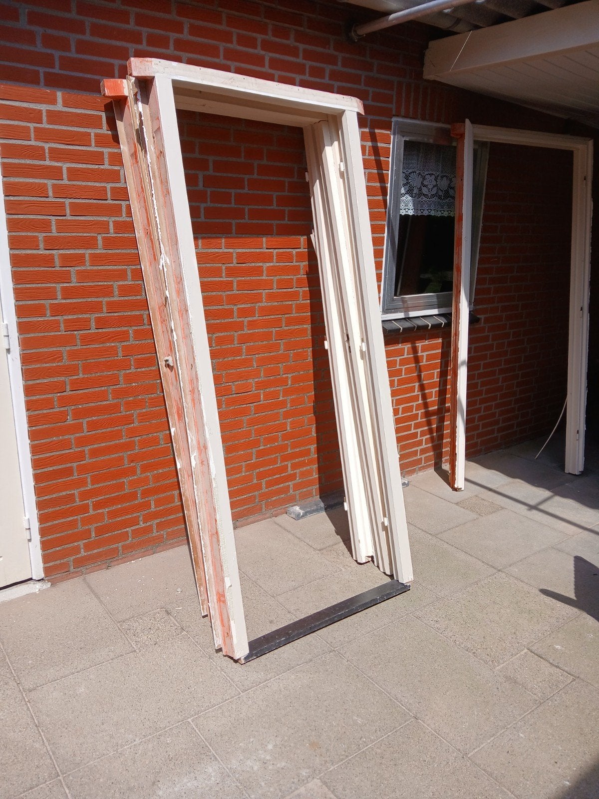 Gebruikt kozijn voor binnendeur, Doe-het-zelf en Verbouw, Ophalen, Hout, Binnendeur, 200 tot 215 cm