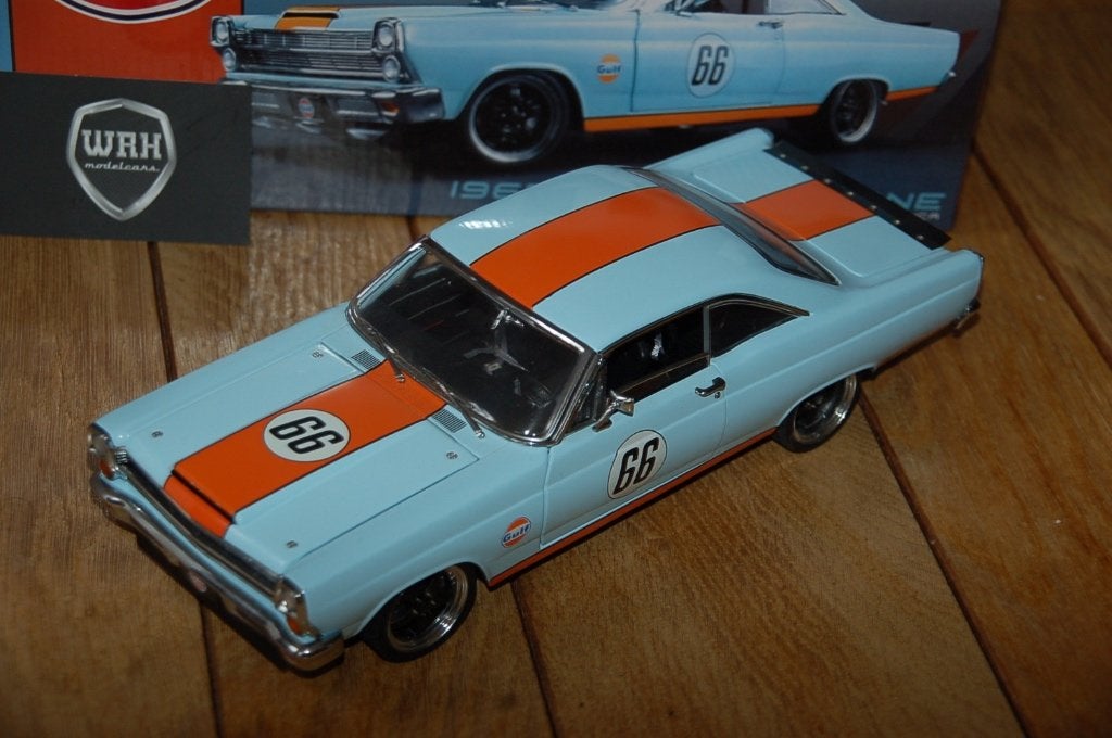 1:18 FORD FAIRLANE Gulf Colours GMP diecast WRH, Verzenden, Zo goed als nieuw, Auto, Overige merken