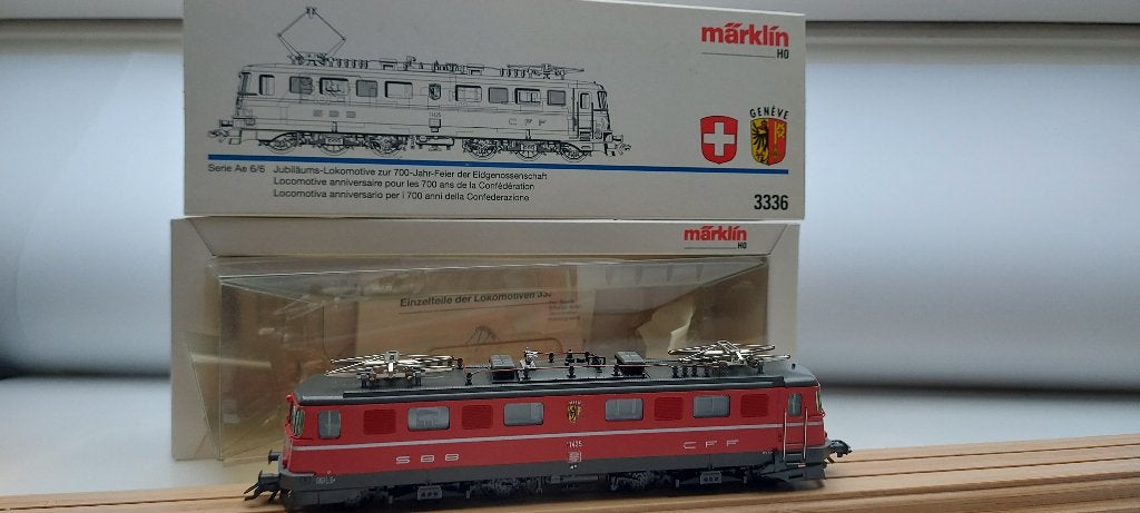 Marklin 3336 Ae 6/6 SBB, Wisselstroom, Locomotief, Ophalen of Verzenden, Zo goed als nieuw