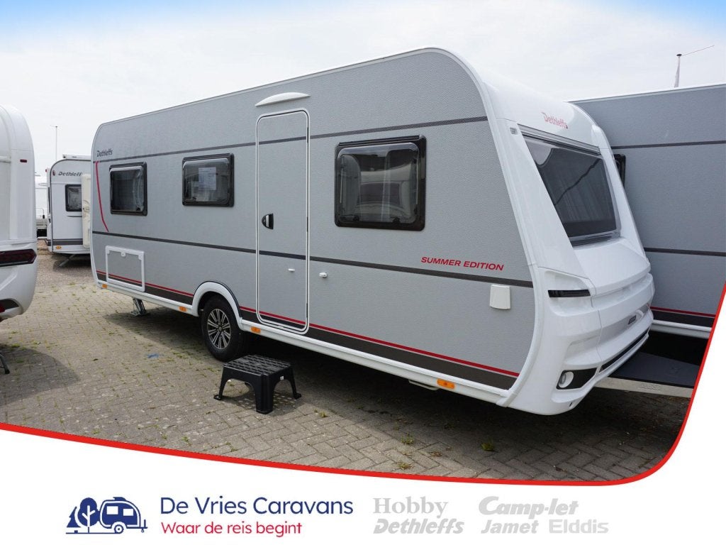 Dethleffs Summer Edition 510 LE enkele bedden, Caravans en Kamperen, Caravans, Standaardzit, Bedrijf, Schokbreker, Overige typen