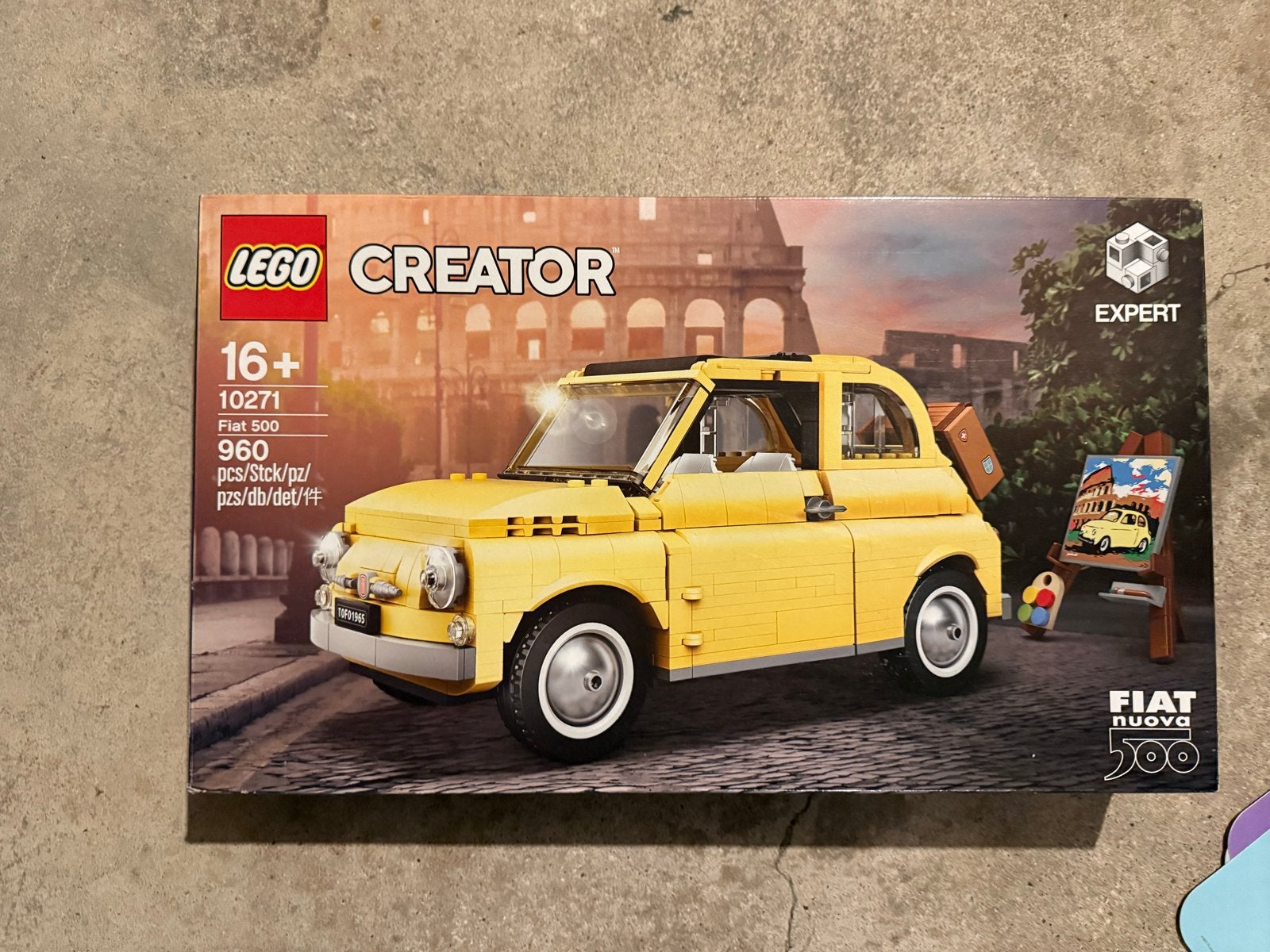 Lego Creator Expert Fiat 500 (10271) - Zo goed als nieuw, Lego, Ophalen of Verzenden, Zo goed als nieuw, Compleet