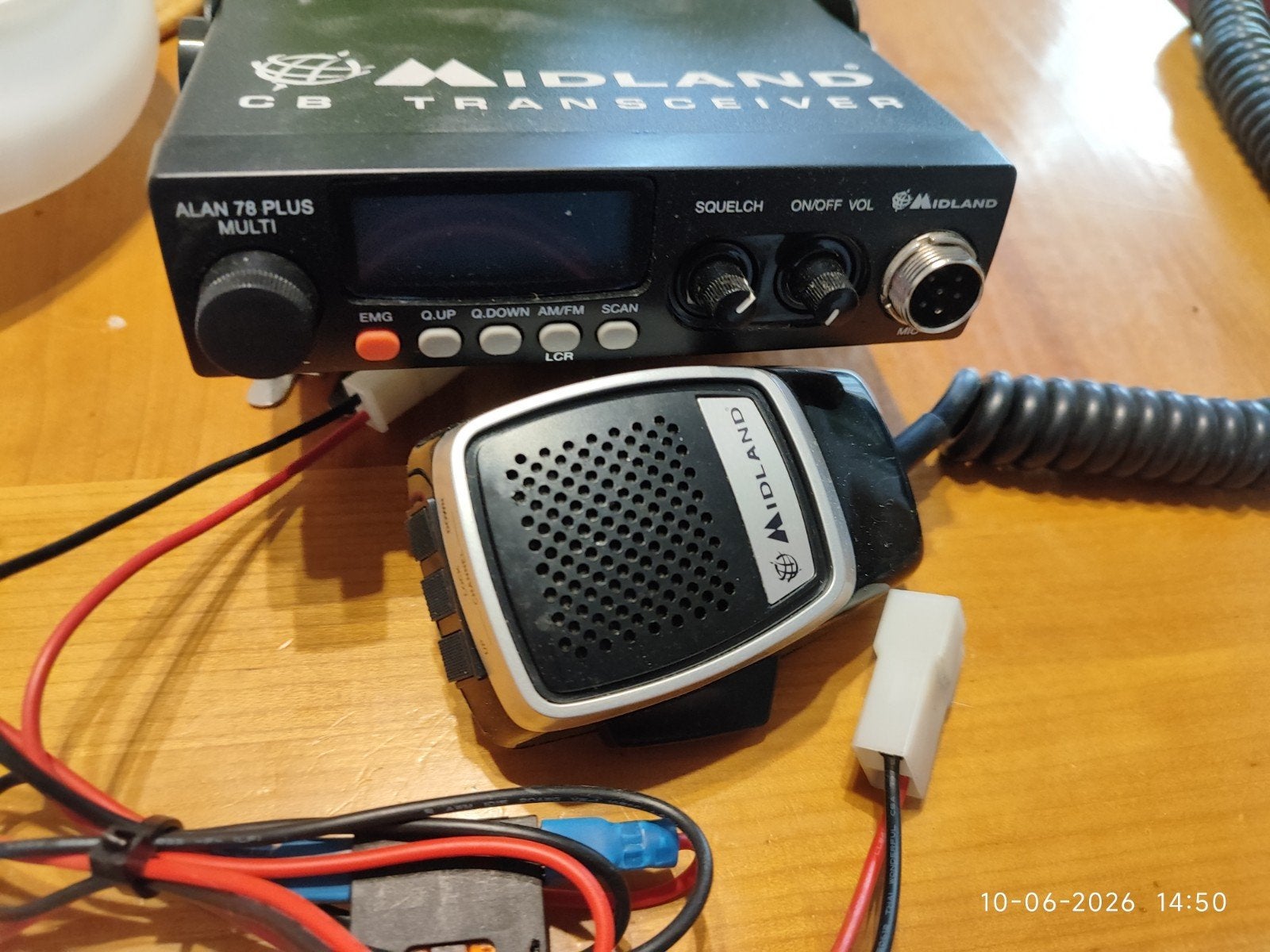 Midland Alan 78 Plus Multi CB Transceiver met Microfoon, Ophalen of Verzenden, Gebruikt, Zender en Ontvanger