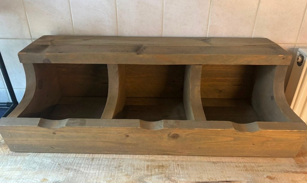 Houten gruttersbak, opbergrek. Stoer en Sober, Ophalen of Verzenden