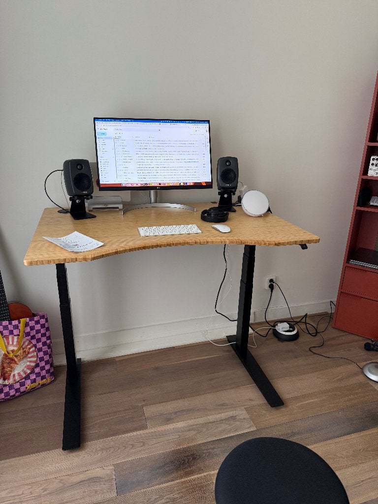 Fully Jarvis Sit-Stand Desk 120x80cm, Ophalen, Elektrisch, Gebruikt, 120 cm