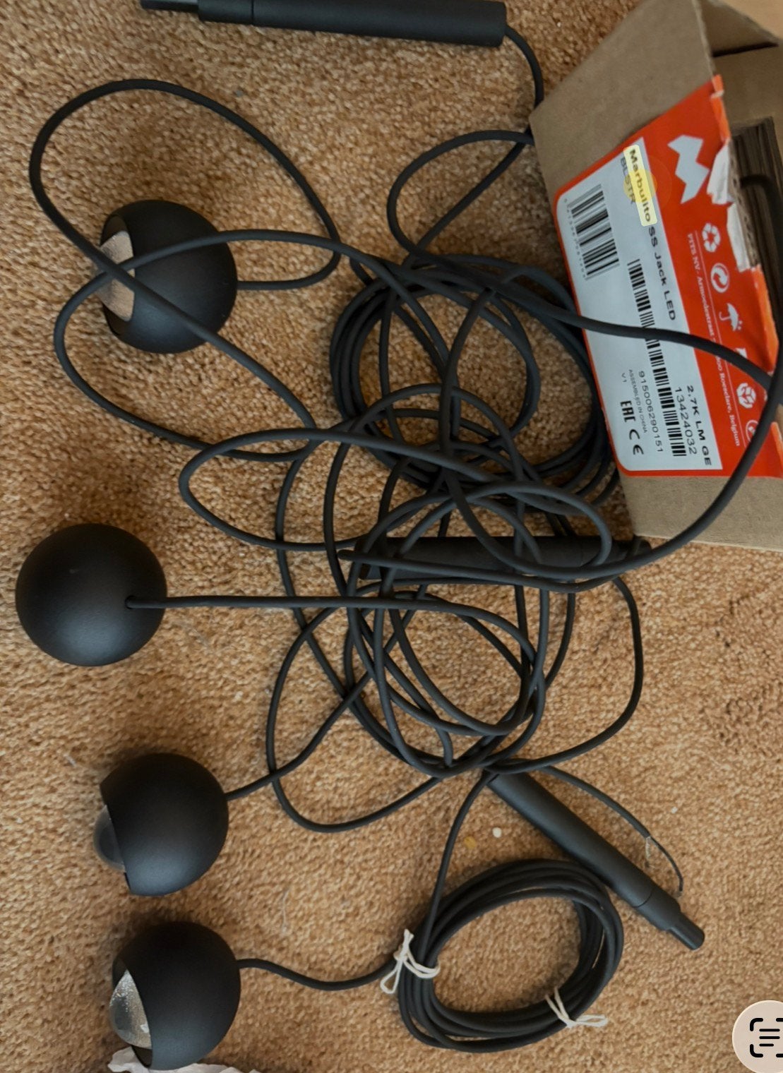 Modular marbulito ss jack NIEUW 4x lampen, Huis en Inrichting, Ophalen of Verzenden, Zo goed als nieuw