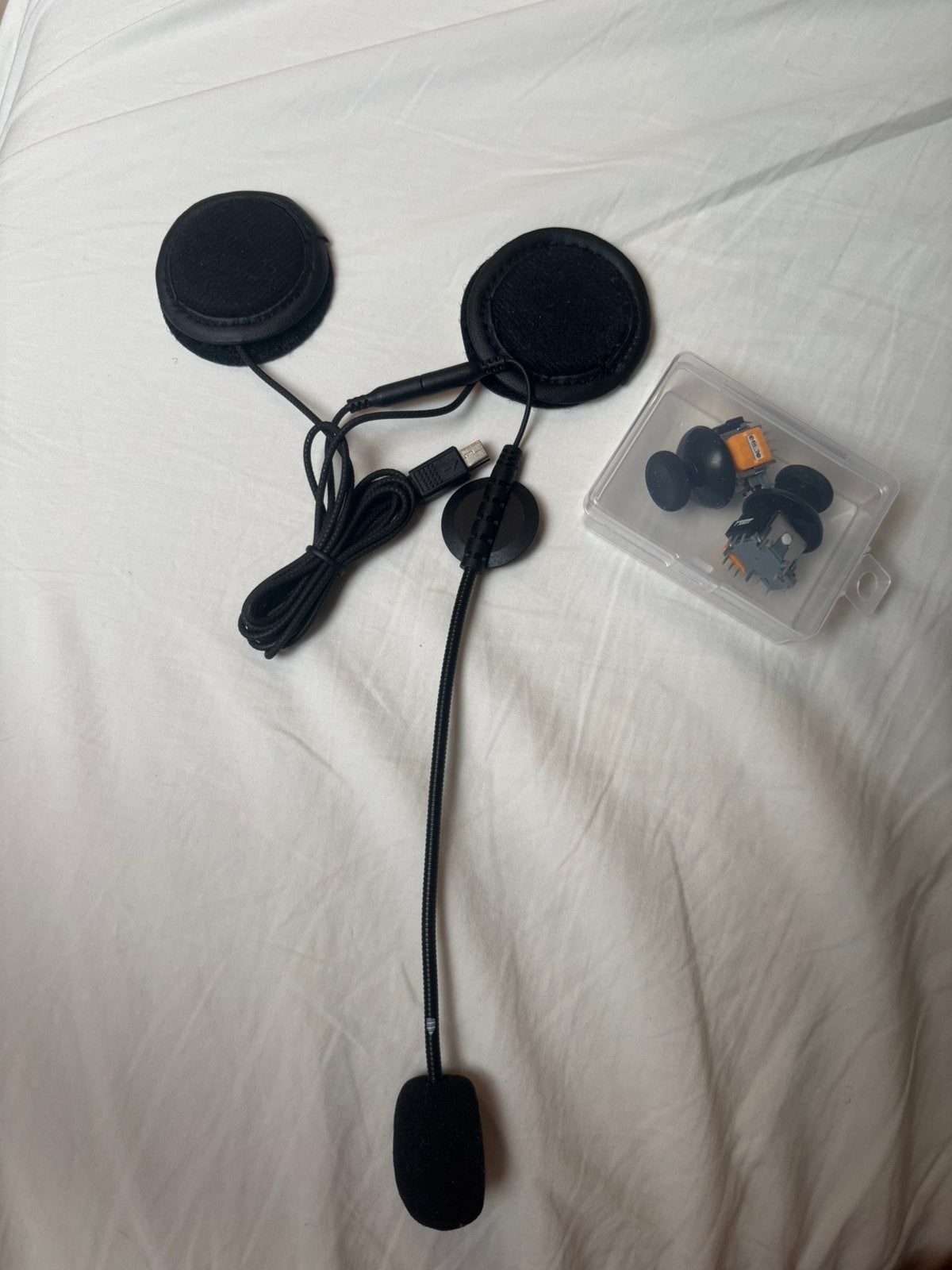 Motorhelm Bluetooth Headset met Microfoon, Ophalen of Verzenden, Zo goed als nieuw