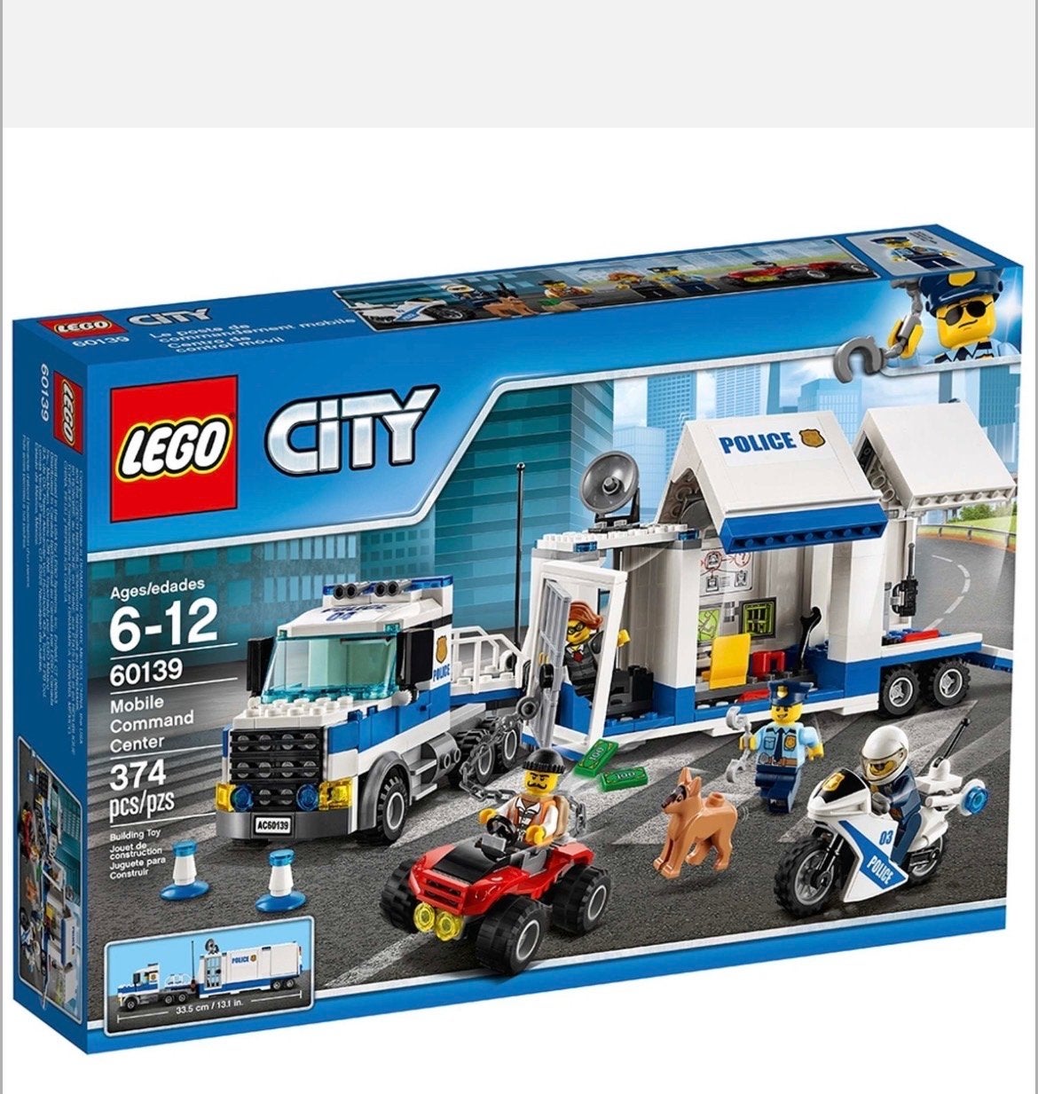 LEGO City 60139 Mobiel Commando Centrum, Ophalen, City, Lego, Zo goed als nieuw