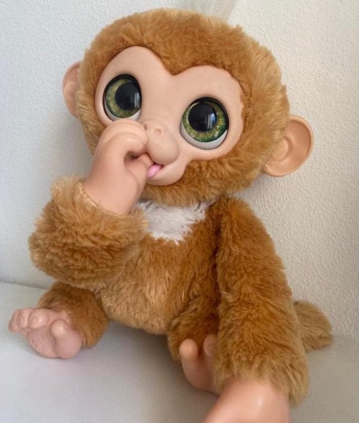 Fur real interactieve knuffel - aapje, Ophalen of Verzenden, Zo goed als nieuw, Overige typen