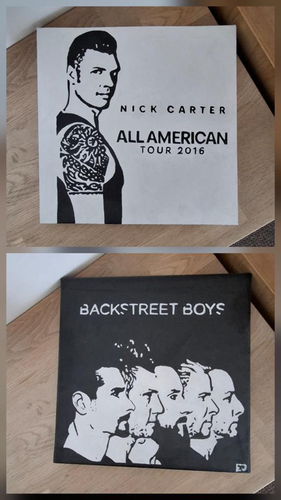 Backstreet Boys/Nick Carter canvasschilderij, Ophalen of Verzenden, Nieuw, Poster, Artwork of Schilderij