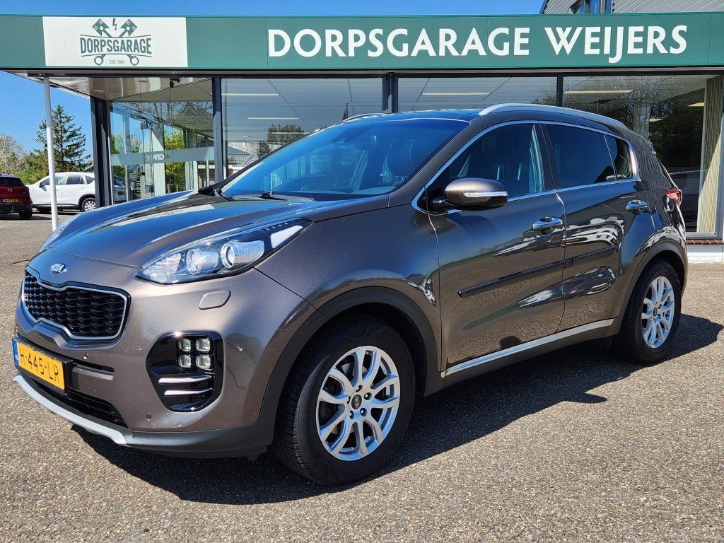 Kia SPORTAGE 1.6 T-GDI 4wd GT-Line, Panorama, Trekhaak, Lede, Auto's, Kia, Gebruikt, 4 cilinders, Leder, Vierwielaandrijving