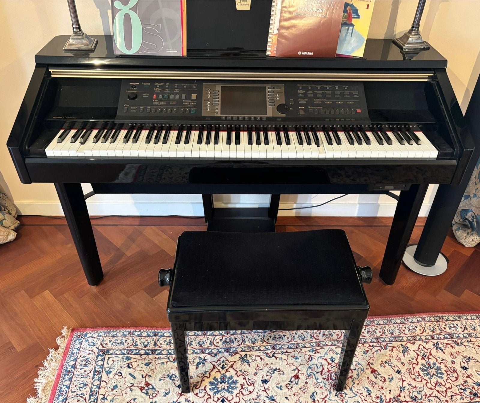 Yamaha Clavinova CVP-209 Digitale Piano, Ophalen, Zwart, Digitaal, Zo goed als nieuw