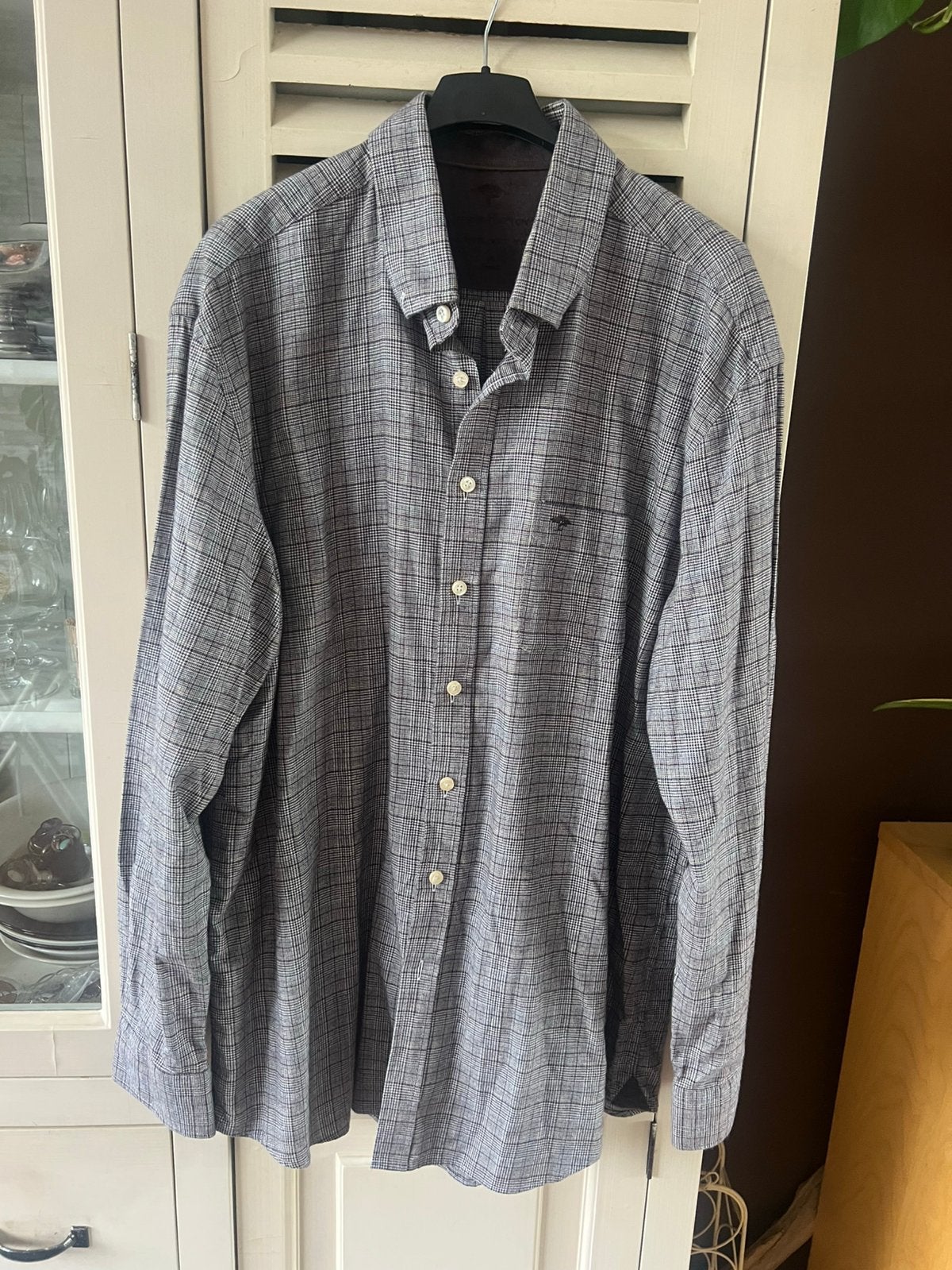 Ruitjes hemd, Ophalen of Verzenden, Zo goed als nieuw, Halswijdte 43/44 (XL)