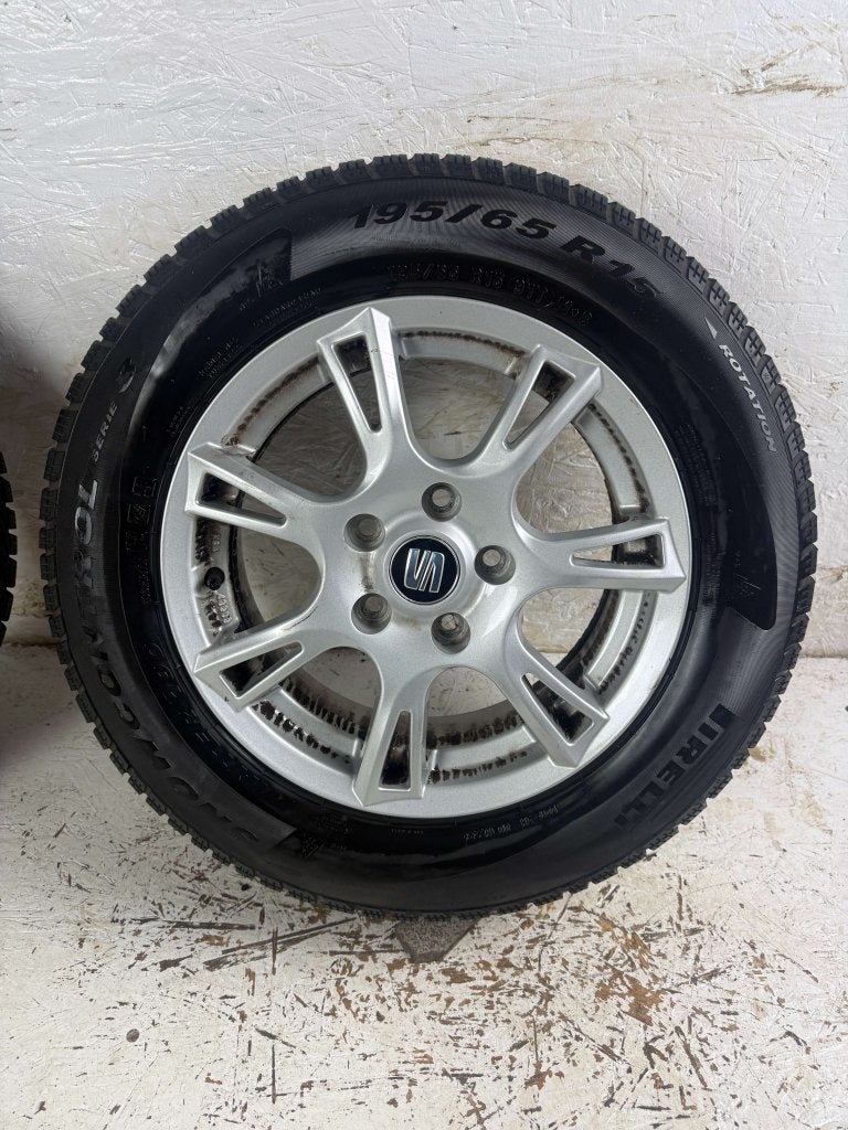 Seat Leon Toledo Altea velgen 15" 5x112 winterset 10mm!, Niet ingevuld, Gebruikt, 15 inch, Banden en Velgen