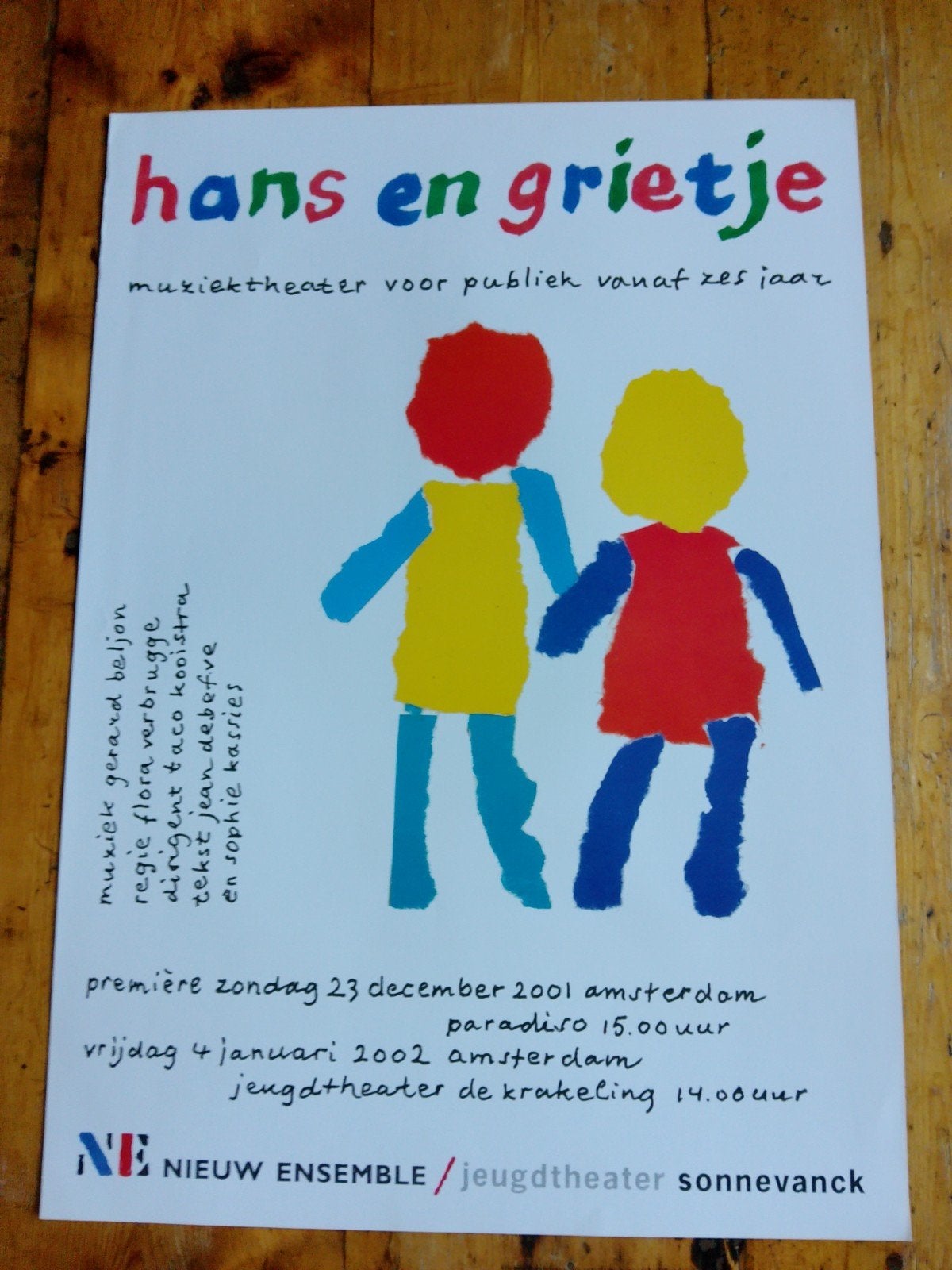 Hans en Grietje. Paradiso. Jan Bons., Rechthoekig Staand, Nieuw, Ophalen of Verzenden, A1 t/m A3