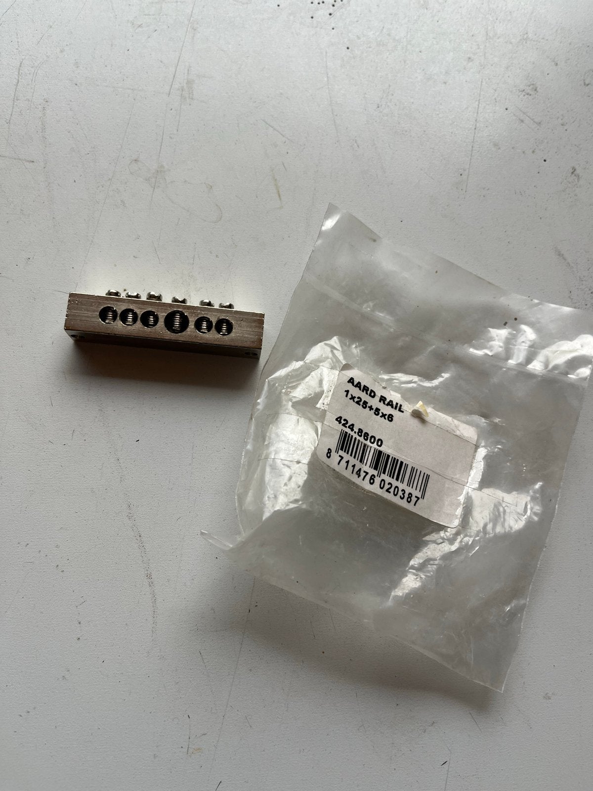 Aardrail 1x25 + 5x6 voor aarding, Ophalen of Verzenden, Nieuw, Overige typen