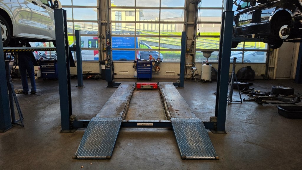 4 koloms hefbrug autobrug Nussbaum 4.32H 3200Kg, Ophalen