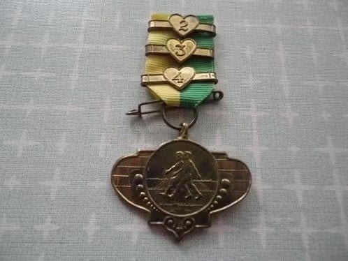 medaille, KNBLO Nachtstrandwandeling Den Haag rond 1959, Verzenden, Overige materialen, Nederland