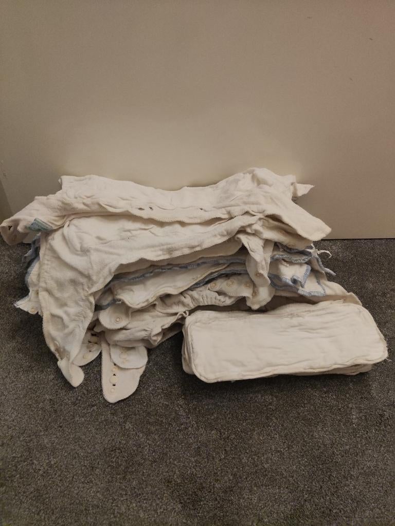 Versleten wasbare luiers, Kinderen en Baby's, Ophalen, Gebruikt