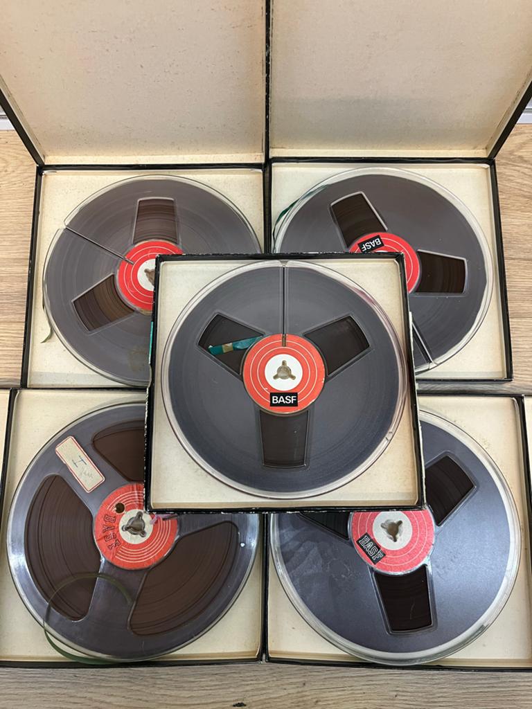 5x BASF LP 35 Langspeelband 549m/1801' Spoelen, Ophalen of Verzenden, Bandrecorder